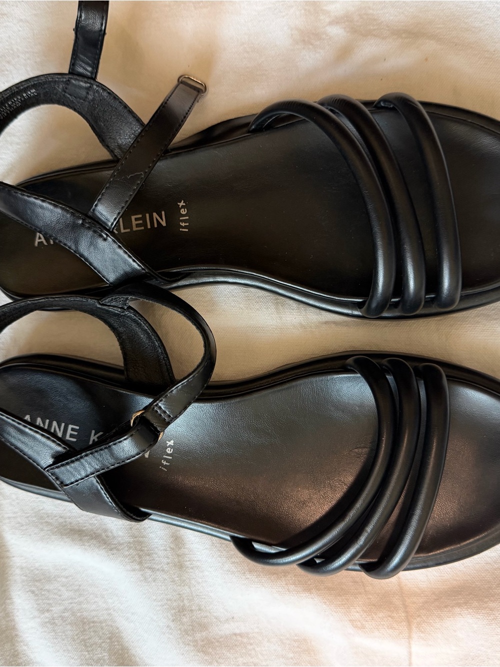 Anne Klein Black Strappy - Velcro strap